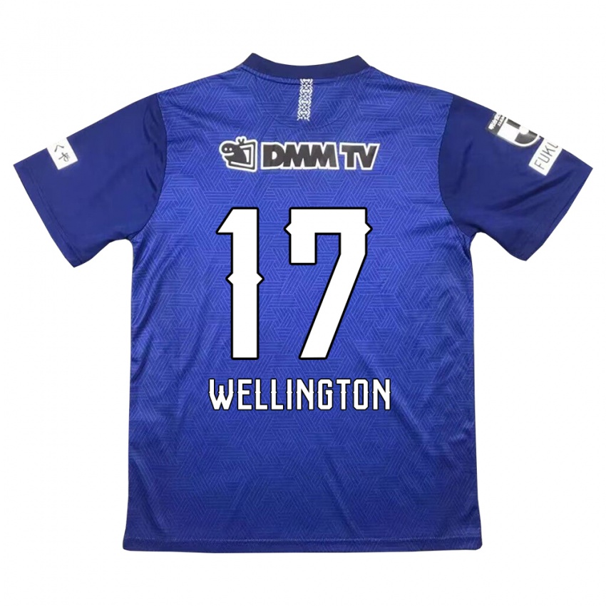 Kinderen Wellington #17 Donkerblauw Thuisshirt Thuistenue 2024/25 T-Shirt