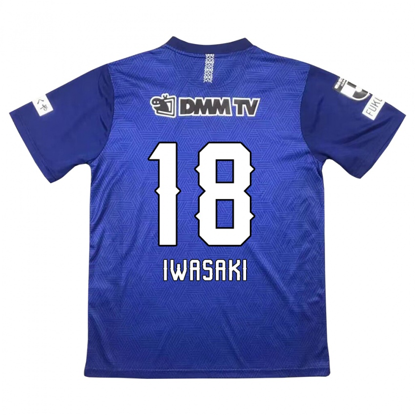 Kinderen Yuto Iwasaki #18 Donkerblauw Thuisshirt Thuistenue 2024/25 T-Shirt