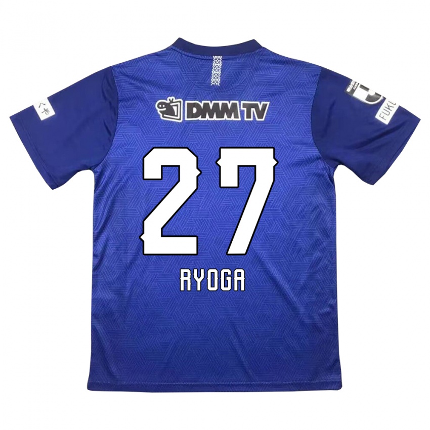 Kinderen Ryoga Sato #27 Donkerblauw Thuisshirt Thuistenue 2024/25 T-Shirt