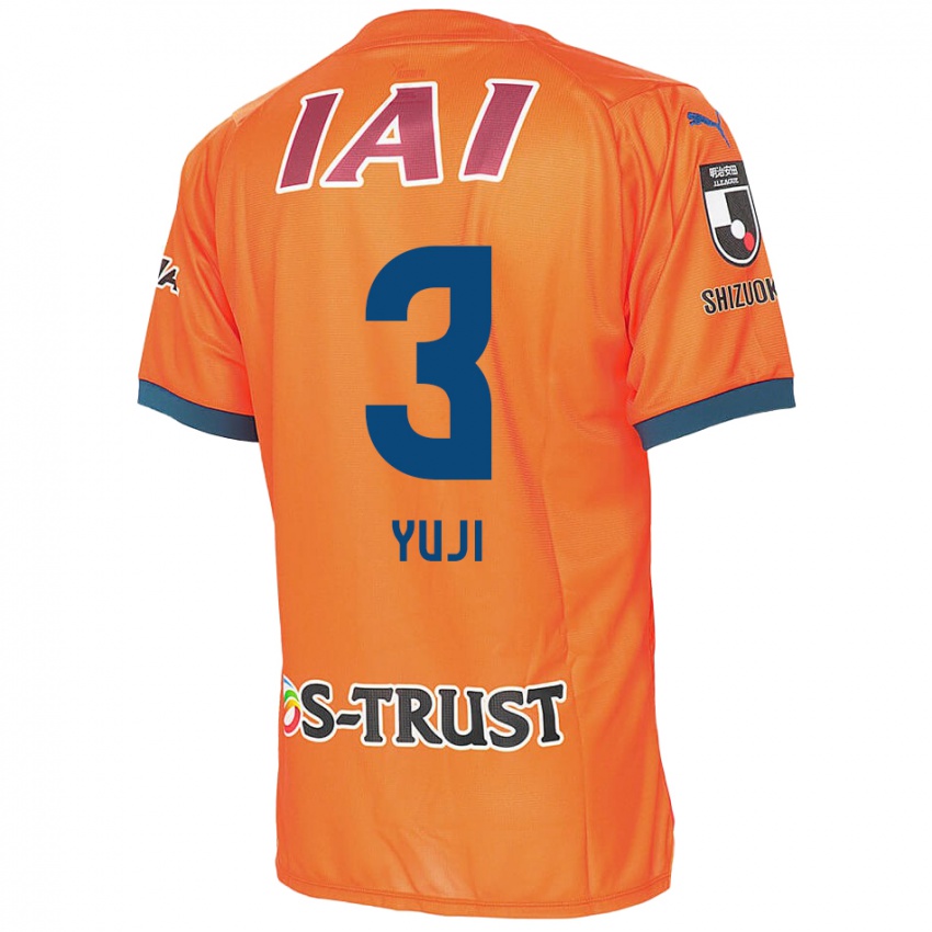 Kinderen Yuji Takahashi #3 Oranje Blauw Thuisshirt Thuistenue 2024/25 T-Shirt