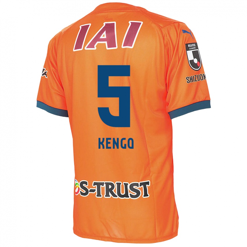 Kinderen Kengo Kitazume #5 Oranje Blauw Thuisshirt Thuistenue 2024/25 T-Shirt