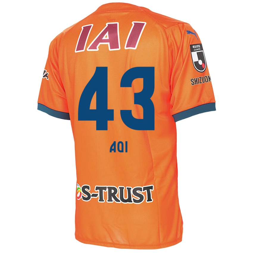 Kinderen Aoi Ando #43 Oranje Blauw Thuisshirt Thuistenue 2024/25 T-Shirt