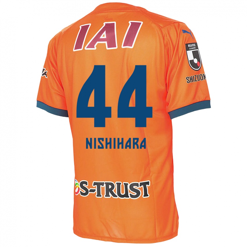 Kinderen Motoki Nishihara #44 Oranje Blauw Thuisshirt Thuistenue 2024/25 T-Shirt