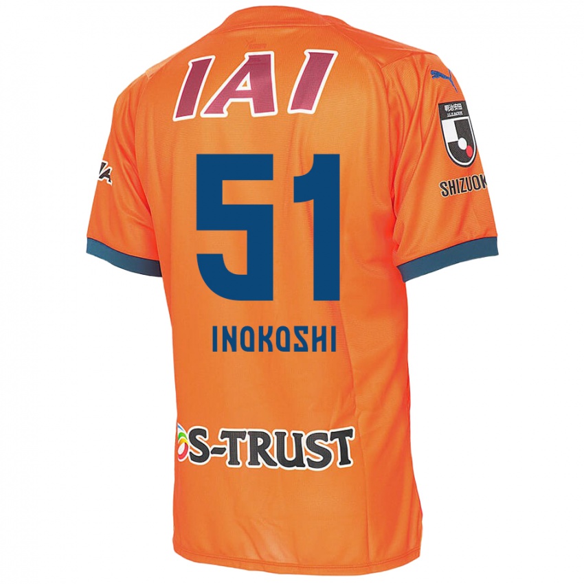 Kinderen Yui Inokoshi #51 Oranje Blauw Thuisshirt Thuistenue 2024/25 T-Shirt