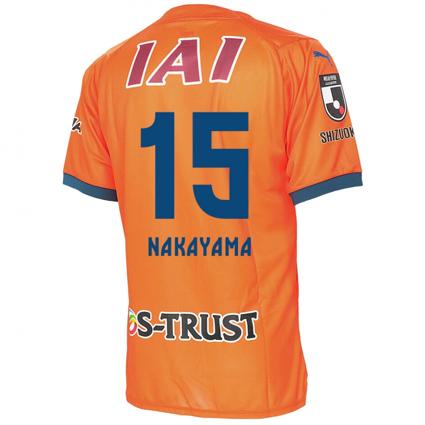 Kinderen Atsuki Nakayama #15 Oranje Blauw Thuisshirt Thuistenue 2024/25 T-Shirt