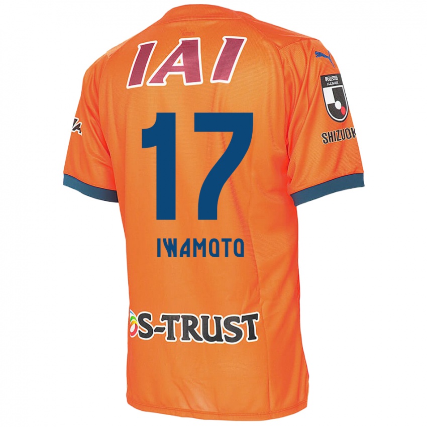 Kinderen Shogo Iwamoto #17 Oranje Blauw Thuisshirt Thuistenue 2024/25 T-Shirt