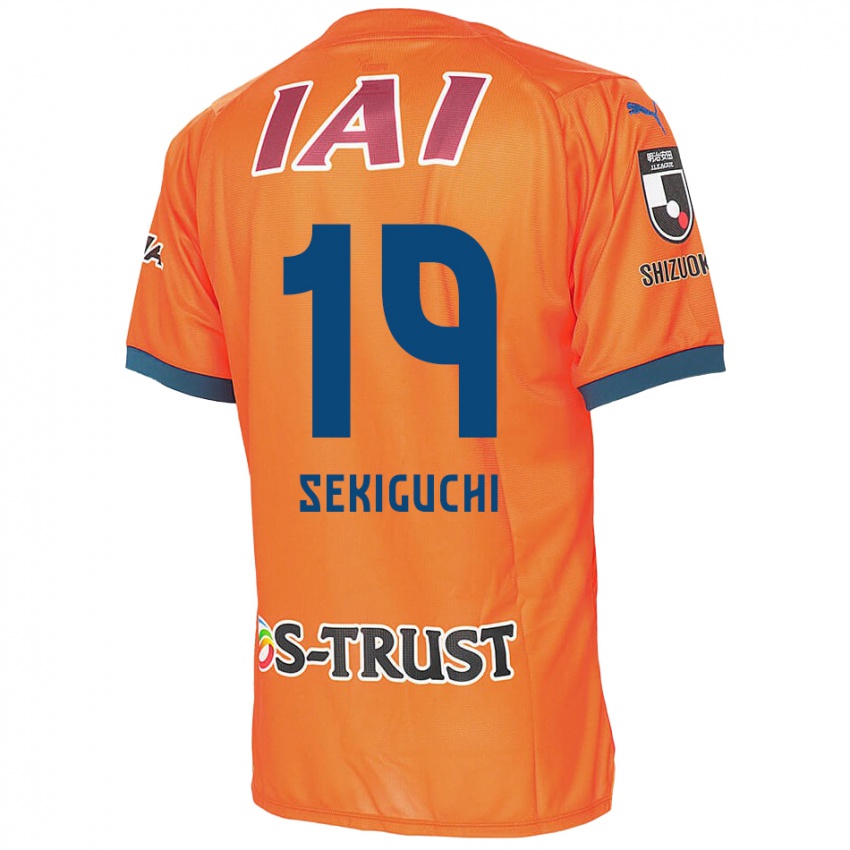 Kinderen Kota Sekiguchi #19 Oranje Blauw Thuisshirt Thuistenue 2024/25 T-Shirt