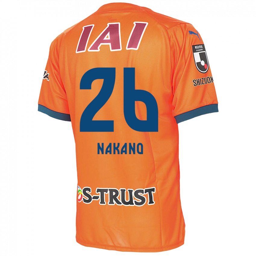 Kinderen Takeru Nakano #26 Oranje Blauw Thuisshirt Thuistenue 2024/25 T-Shirt