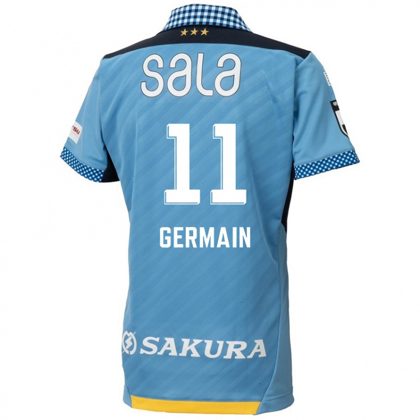 Kinderen Ryo Germain #11 Blauw Zwart Thuisshirt Thuistenue 2024/25 T-Shirt