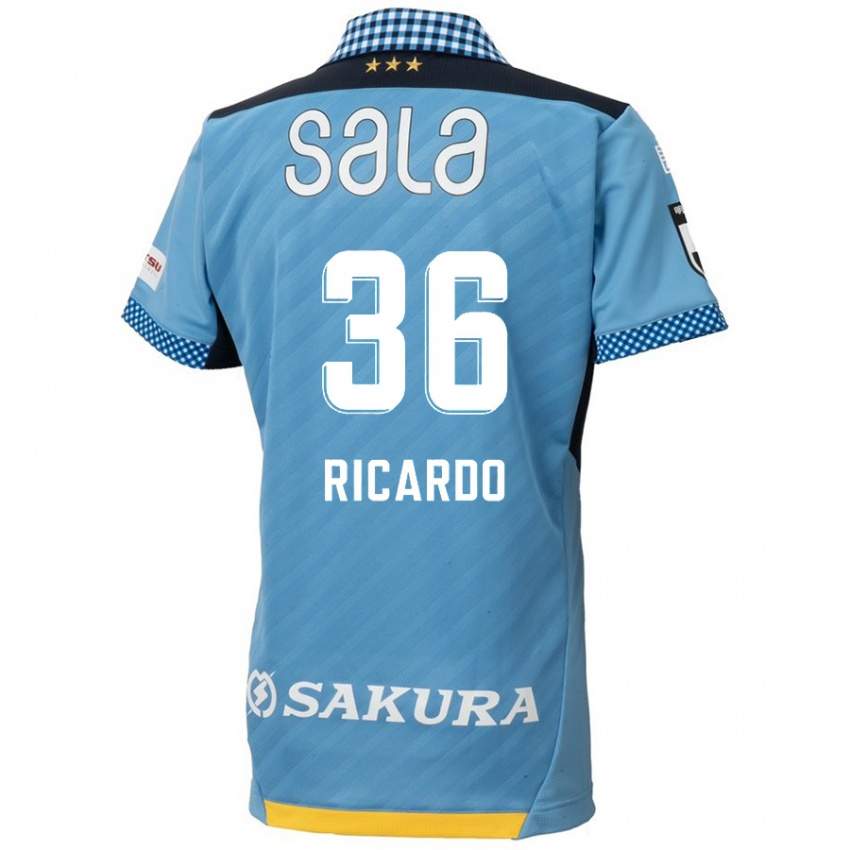 Kinderen Ricardo Graça #36 Blauw Zwart Thuisshirt Thuistenue 2024/25 T-Shirt