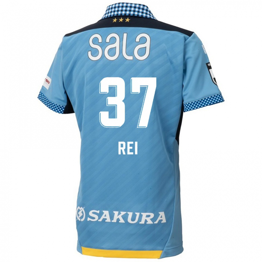 Kinderen Rei Hirakawa #37 Blauw Zwart Thuisshirt Thuistenue 2024/25 T-Shirt