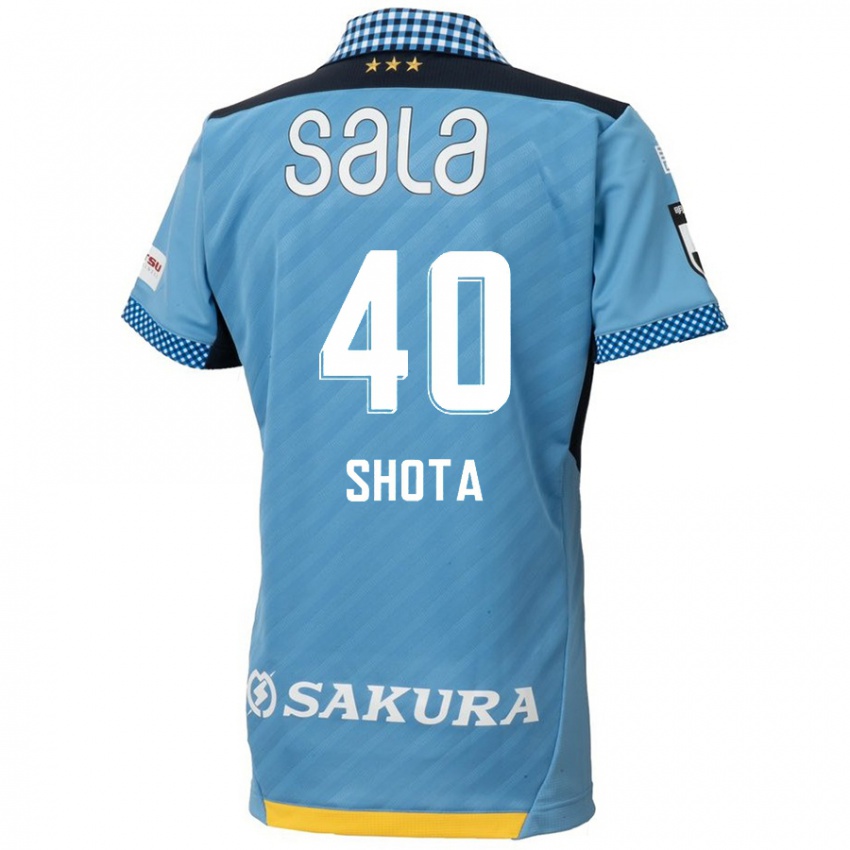 Kinderen Shota Kaneko #40 Blauw Zwart Thuisshirt Thuistenue 2024/25 T-Shirt