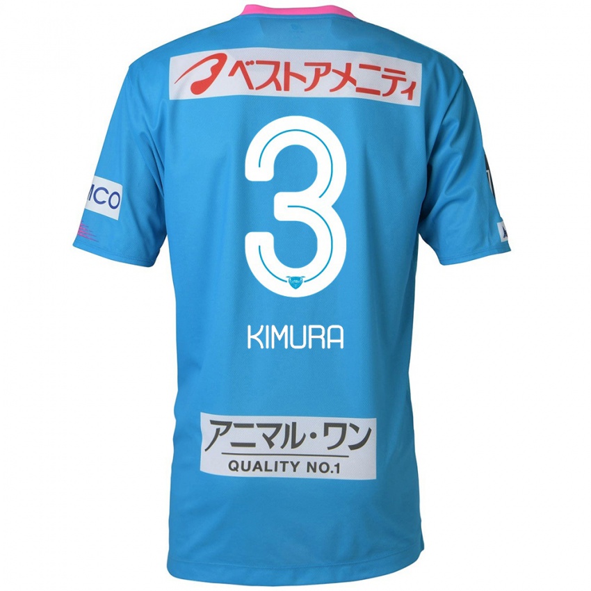 Kinderen Seiji Kimura #3 Blauw Roze Thuisshirt Thuistenue 2024/25 T-Shirt