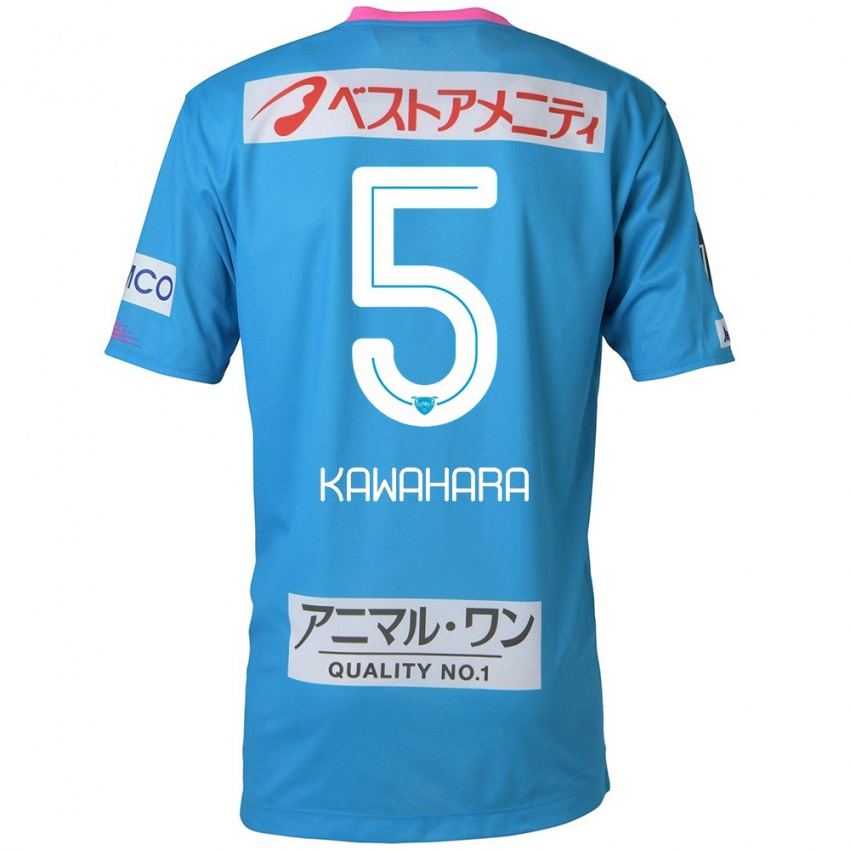 Kinderen So Kawahara #5 Blauw Roze Thuisshirt Thuistenue 2024/25 T-Shirt