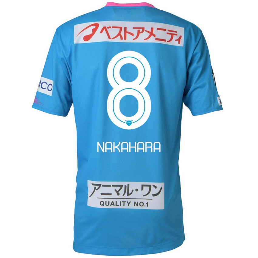 Kinderen Hikaru Nakahara #8 Blauw Roze Thuisshirt Thuistenue 2024/25 T-Shirt