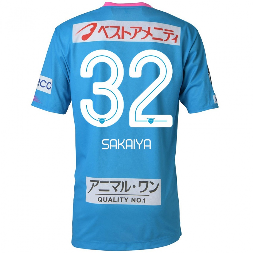 Kinderen Keisuke Sakaiya #32 Blauw Roze Thuisshirt Thuistenue 2024/25 T-Shirt