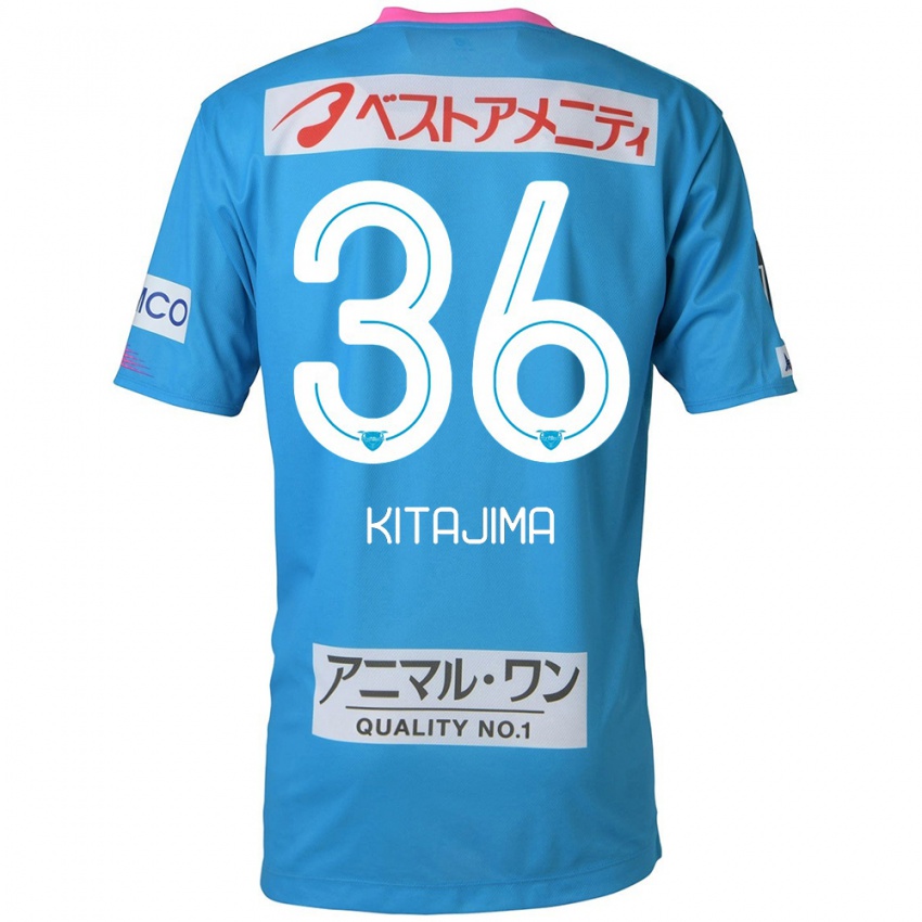 Kinderen Fumiya Kitajima #36 Blauw Roze Thuisshirt Thuistenue 2024/25 T-Shirt