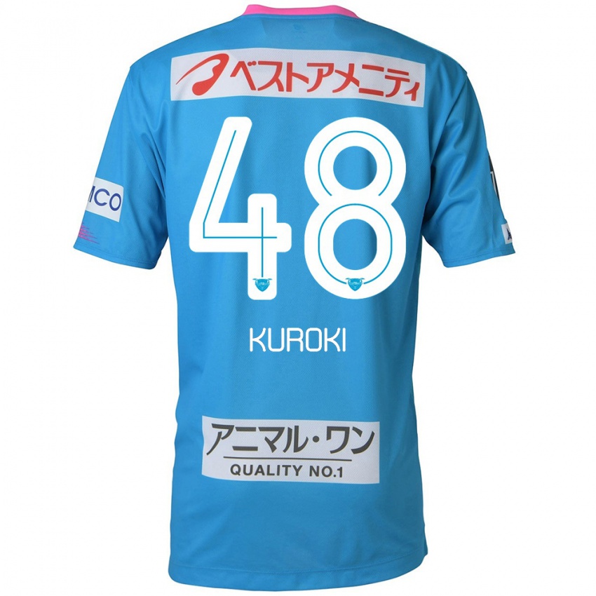 Kinderen Yuya Kuroki #48 Blauw Roze Thuisshirt Thuistenue 2024/25 T-Shirt