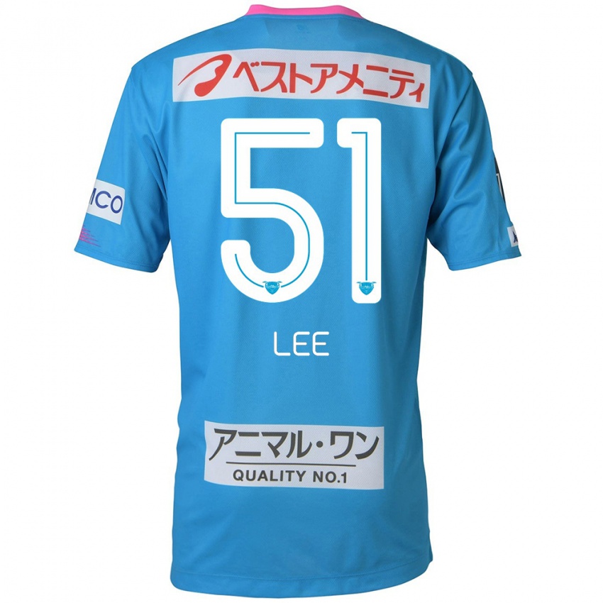 Kinderen Yoon-Sung Lee #51 Blauw Roze Thuisshirt Thuistenue 2024/25 T-Shirt