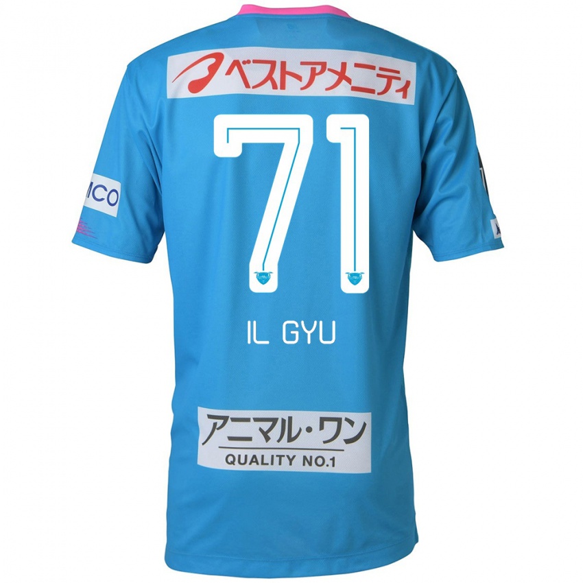 Kinderen Il-Gyu Park #71 Blauw Roze Thuisshirt Thuistenue 2024/25 T-Shirt