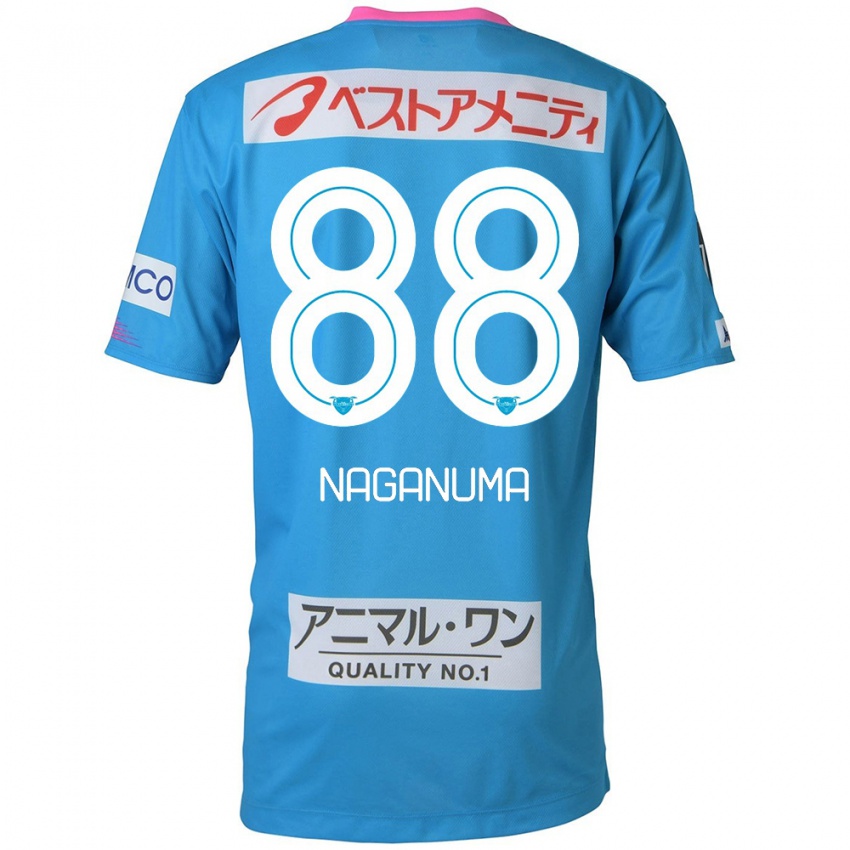 Kinderen Yoichi Naganuma #88 Blauw Roze Thuisshirt Thuistenue 2024/25 T-Shirt