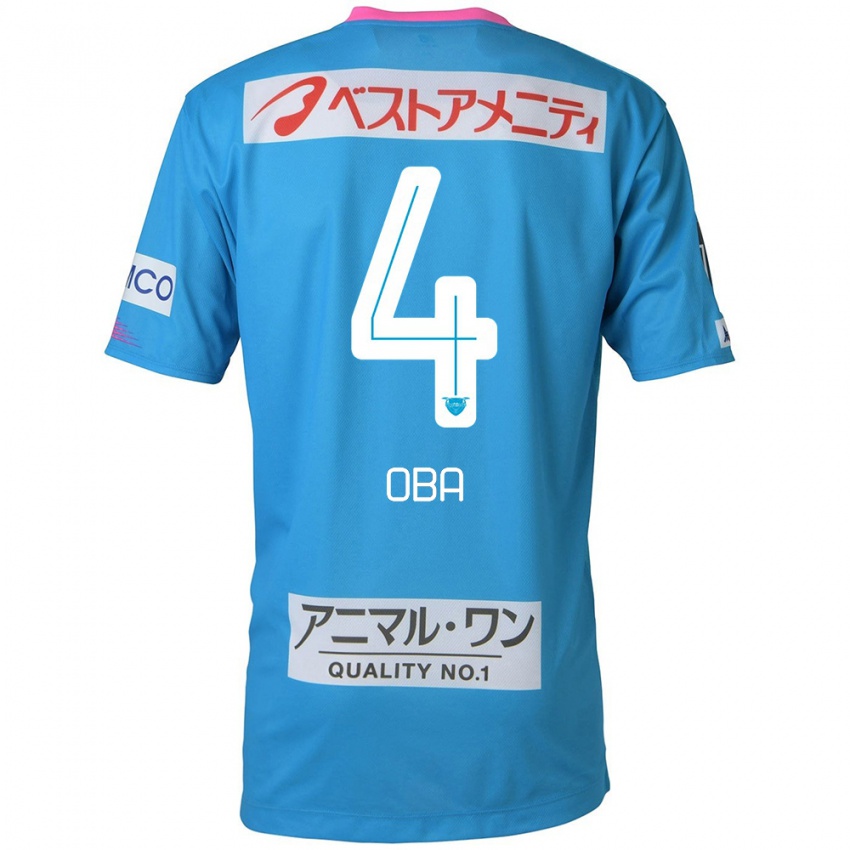 Kinderen Shotaro Oba #4 Blauw Roze Thuisshirt Thuistenue 2024/25 T-Shirt