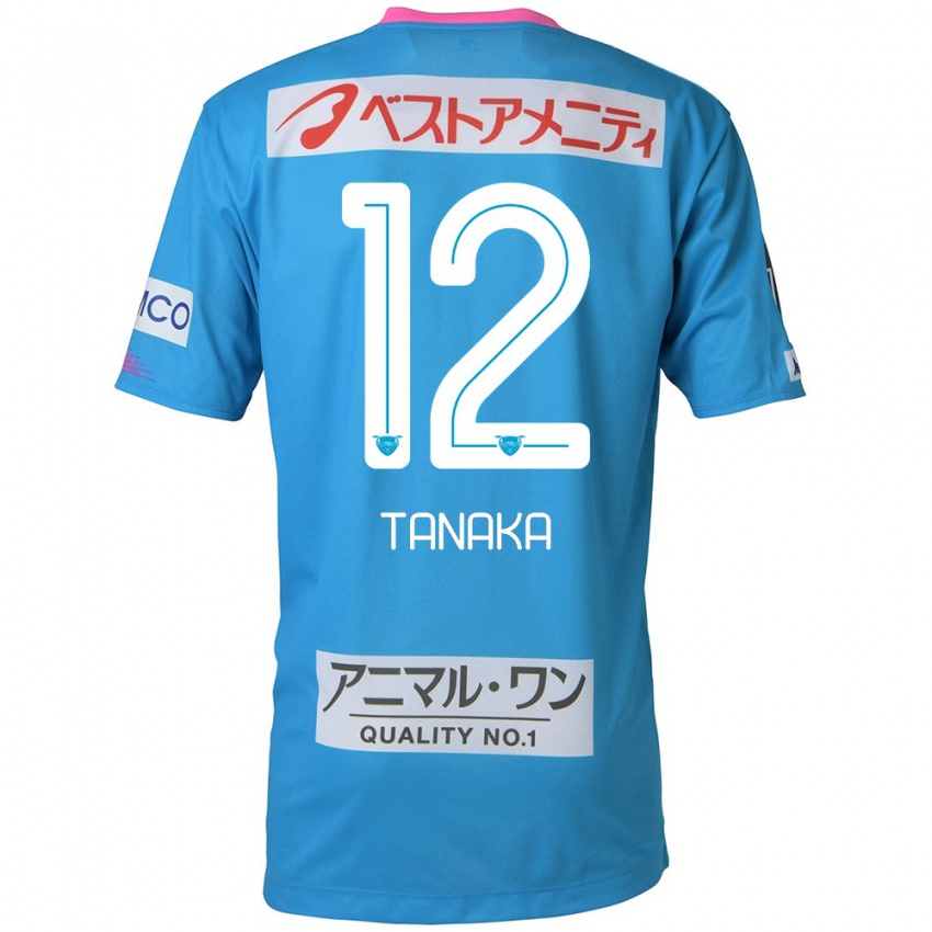 Kinderen Kosei Tanaka #12 Blauw Roze Thuisshirt Thuistenue 2024/25 T-Shirt