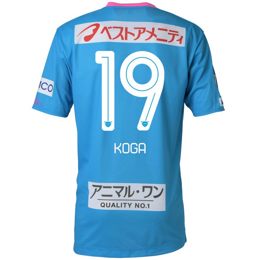 Kinderen Ryoma Koga #19 Blauw Roze Thuisshirt Thuistenue 2024/25 T-Shirt