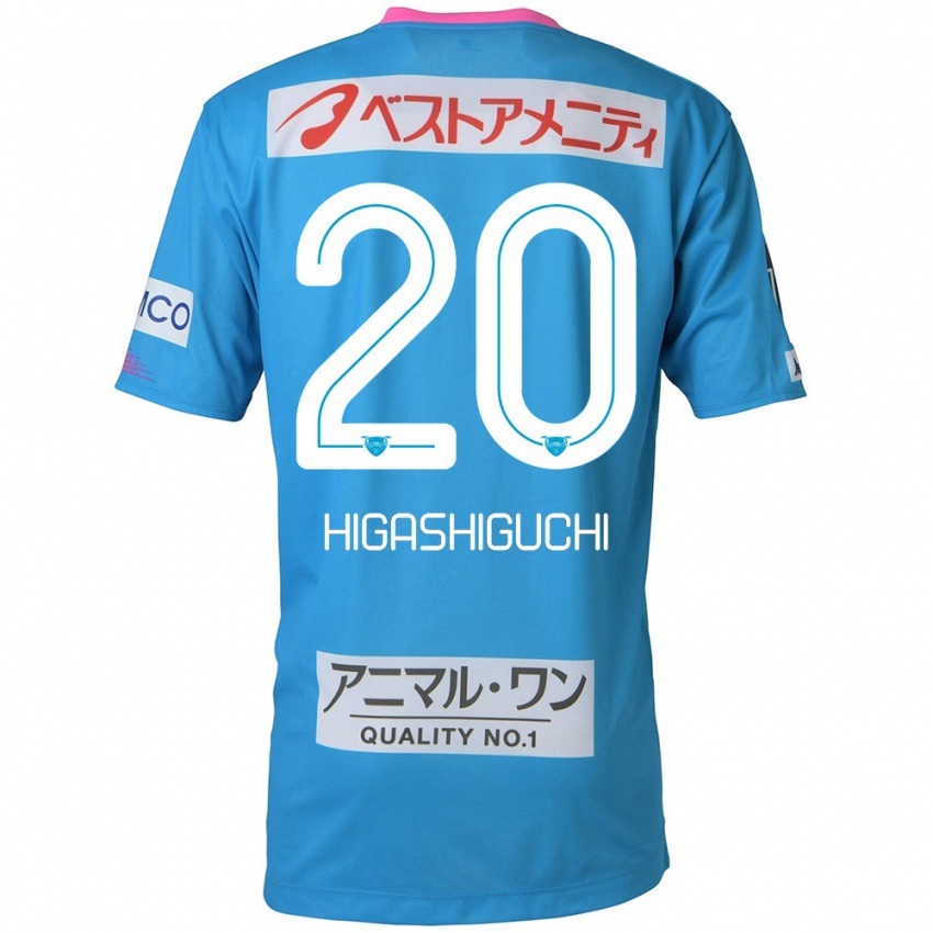 Kinderen Aitaro Higashiguchi #20 Blauw Roze Thuisshirt Thuistenue 2024/25 T-Shirt