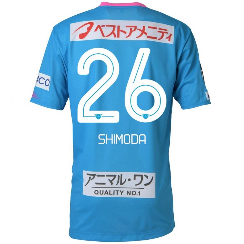 Kinderen Yuta Shimoda #26 Blauw Roze Thuisshirt Thuistenue 2024/25 T-Shirt