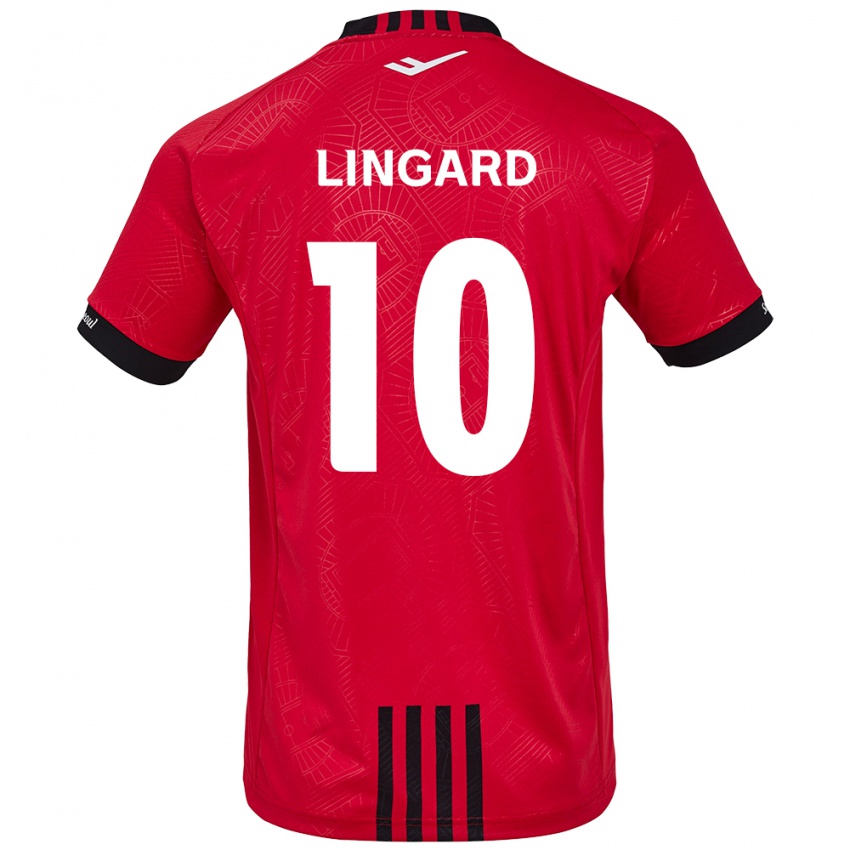 Kinderen Jesse Lingard #10 Rood Zwart Thuisshirt Thuistenue 2024/25 T-Shirt