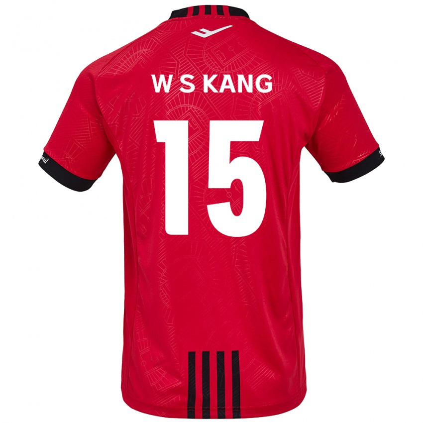 Kinderen Sang-Woo Kang #15 Rood Zwart Thuisshirt Thuistenue 2024/25 T-Shirt