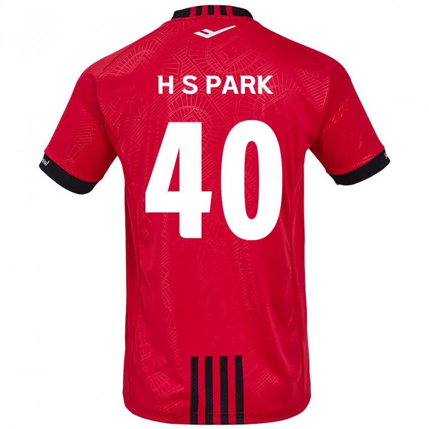 Kinderen Seong-Hun Park #40 Rood Zwart Thuisshirt Thuistenue 2024/25 T-Shirt