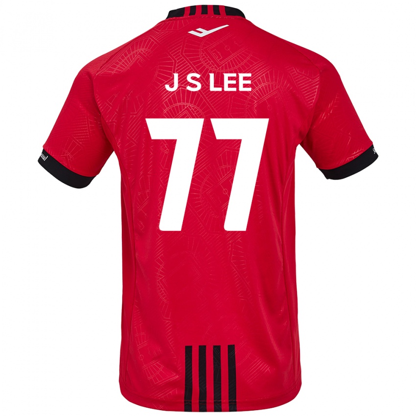 Kinderen Seung-Joon Lee #77 Rood Zwart Thuisshirt Thuistenue 2024/25 T-Shirt