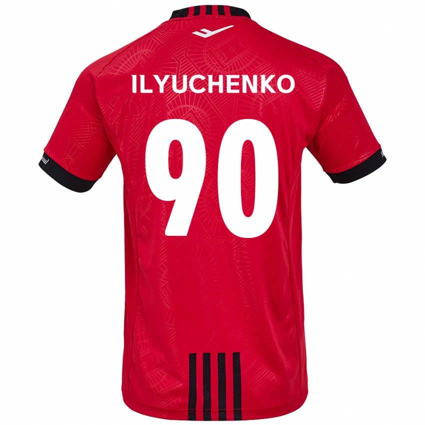 Kinderen Stanislav Ilyuchenko #90 Rood Zwart Thuisshirt Thuistenue 2024/25 T-Shirt