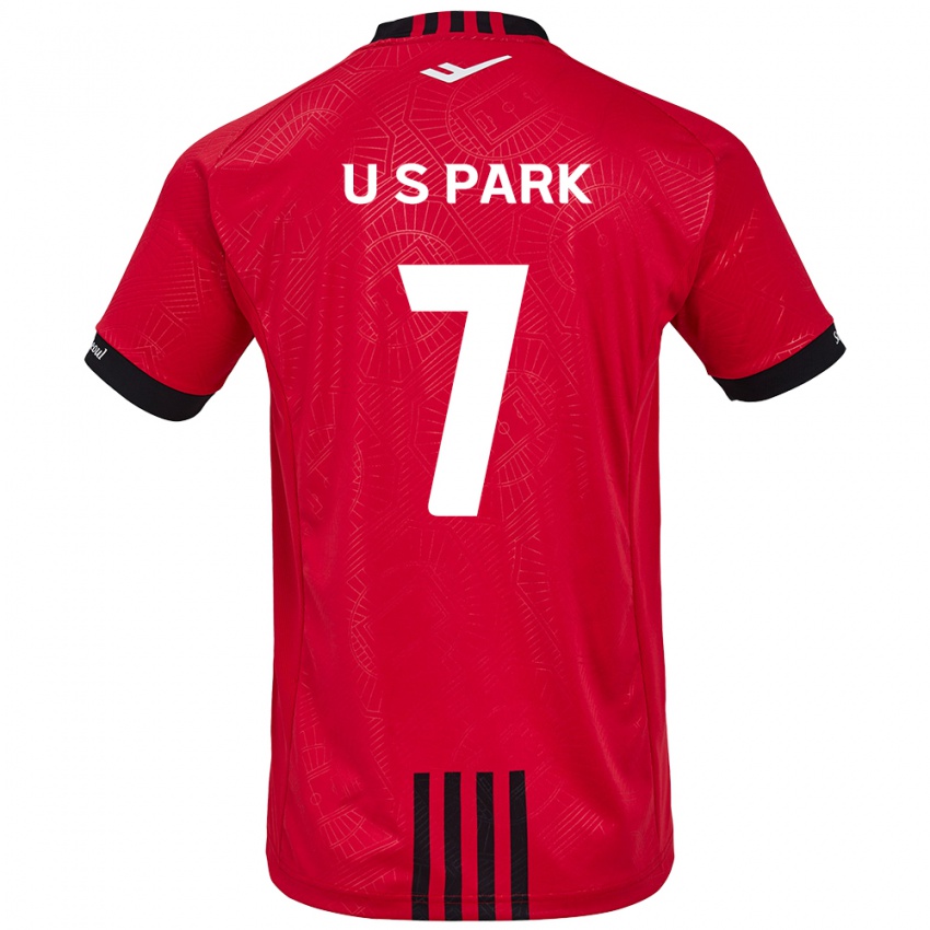 Kinderen Sun-Uk Park #7 Rood Zwart Thuisshirt Thuistenue 2024/25 T-Shirt