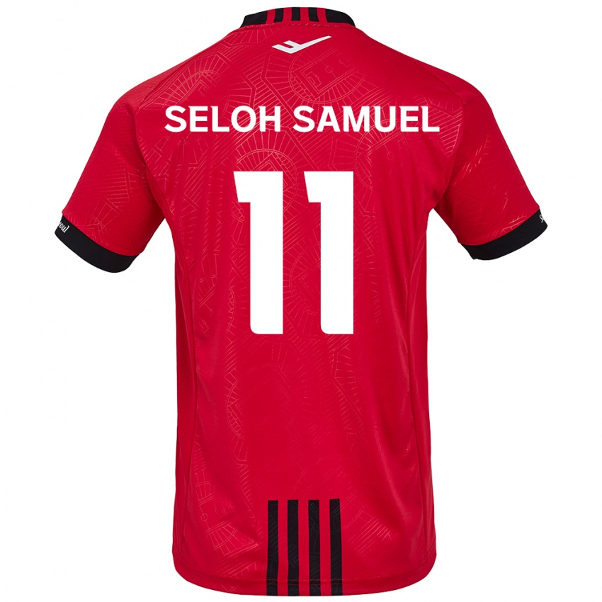 Kinderen Gbato Seloh Samuel #11 Rood Zwart Thuisshirt Thuistenue 2024/25 T-Shirt