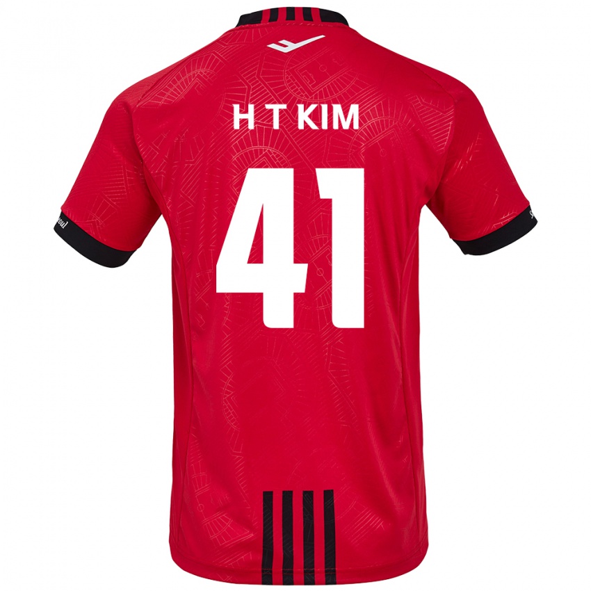 Kinderen Tae-Ho Kim #41 Rood Zwart Thuisshirt Thuistenue 2024/25 T-Shirt