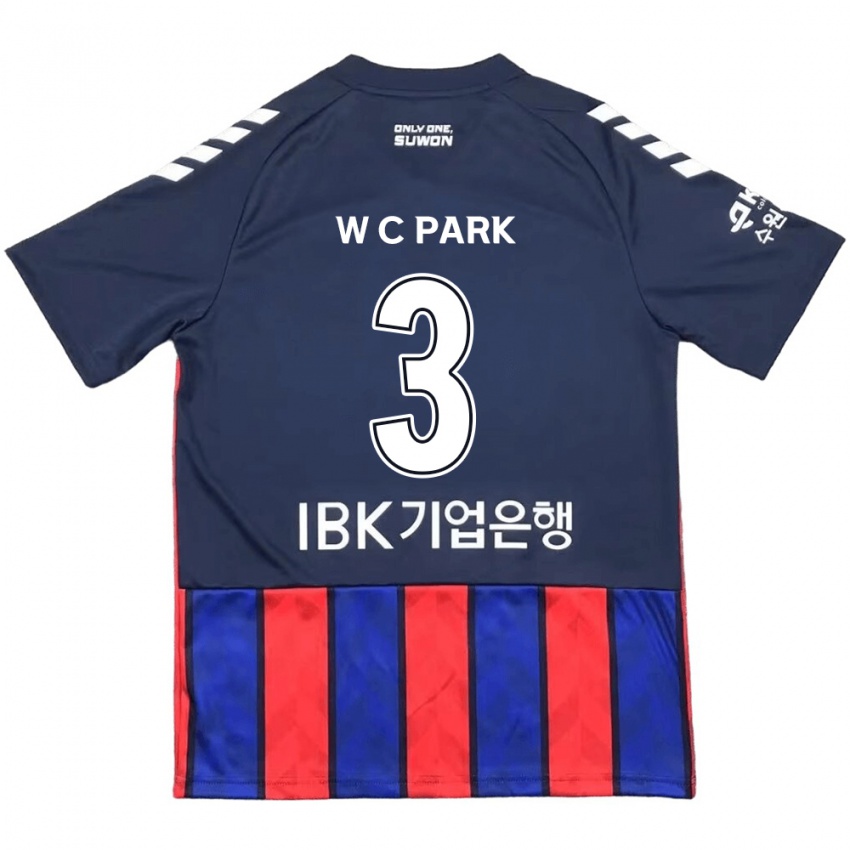 Kinderen Cheol-Woo Park #3 Blauw Rood Thuisshirt Thuistenue 2024/25 T-Shirt