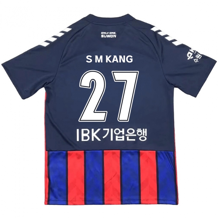 Kinderen Min-Sung Kang #27 Blauw Rood Thuisshirt Thuistenue 2024/25 T-Shirt