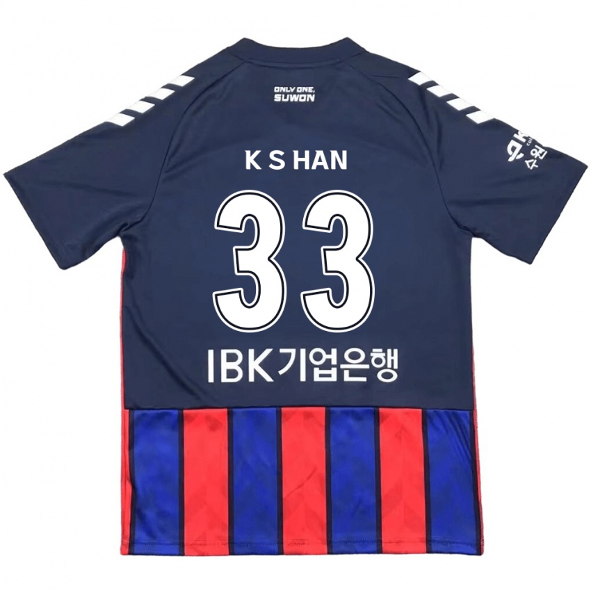 Kinderen Sang-Kyu Han #33 Blauw Rood Thuisshirt Thuistenue 2024/25 T-Shirt