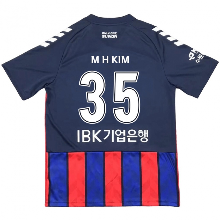 Kinderen Hyeon-Min Kim #35 Blauw Rood Thuisshirt Thuistenue 2024/25 T-Shirt