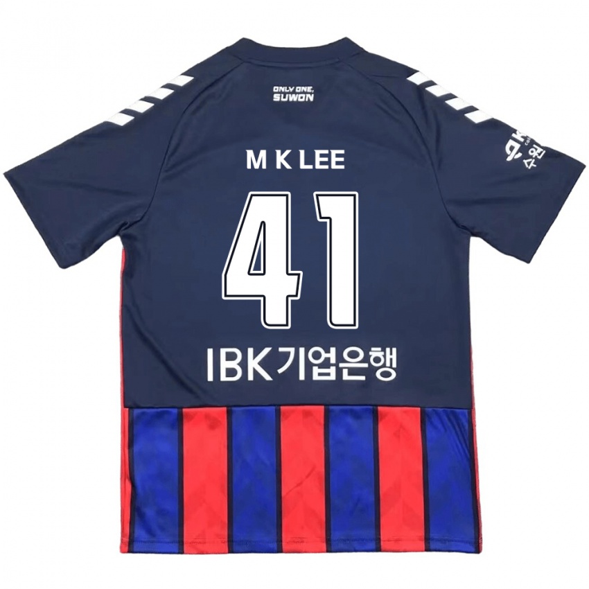 Kinderen Kyung-Min Lee #41 Blauw Rood Thuisshirt Thuistenue 2024/25 T-Shirt