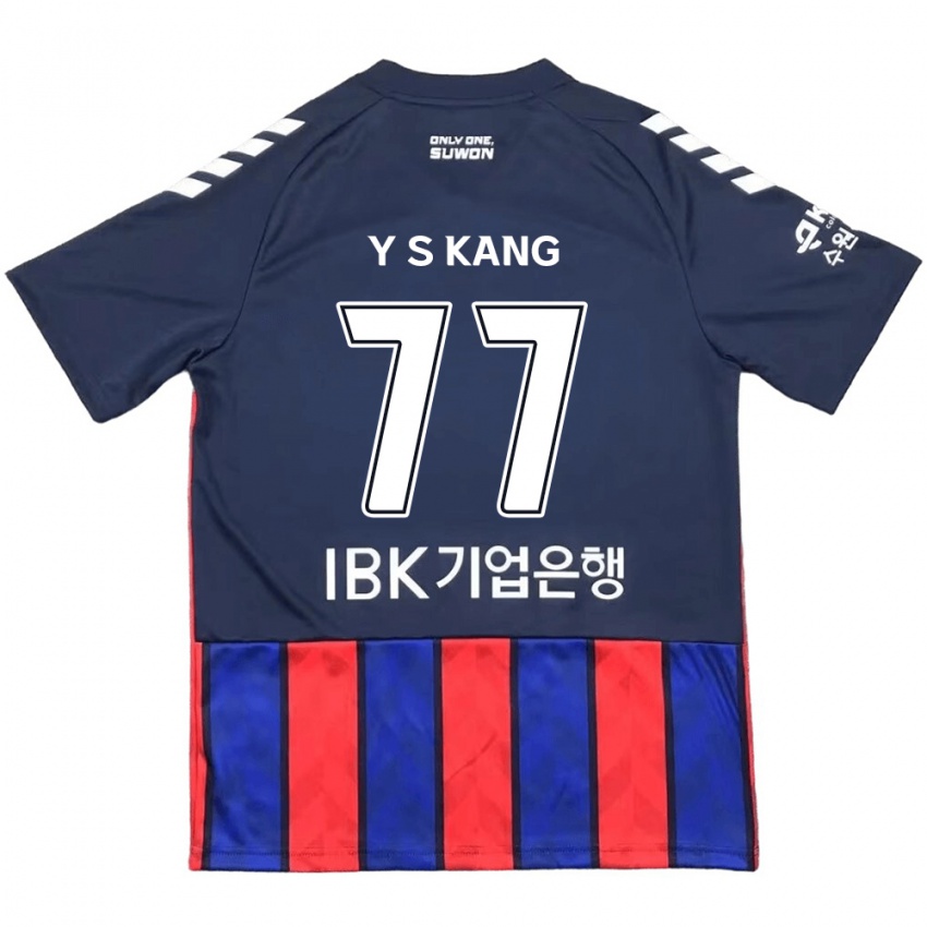 Kinderen Sang-Yun Kang #77 Blauw Rood Thuisshirt Thuistenue 2024/25 T-Shirt