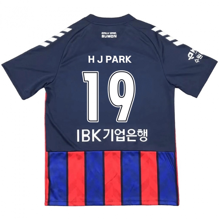 Kinderen Jun-Hui Park #19 Blauw Rood Thuisshirt Thuistenue 2024/25 T-Shirt