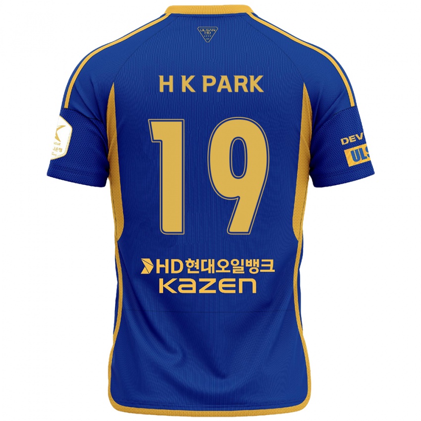 Kinderen Kang-Hyun Park #19 Blauw Geel Thuisshirt Thuistenue 2024/25 T-Shirt