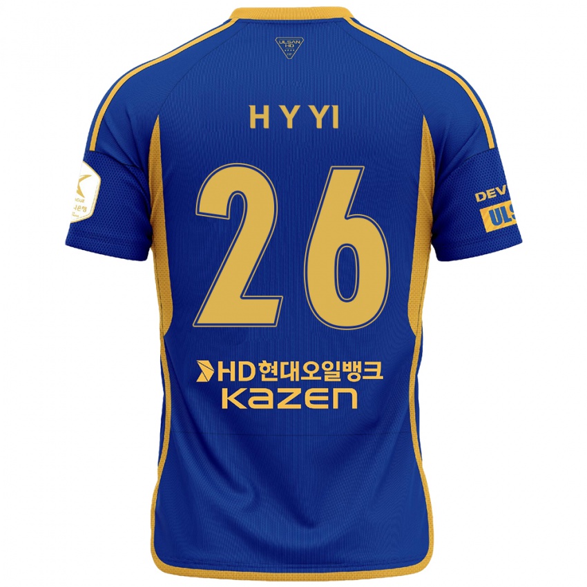 Kinderen Yong-Hyeon Yi #26 Blauw Geel Thuisshirt Thuistenue 2024/25 T-Shirt