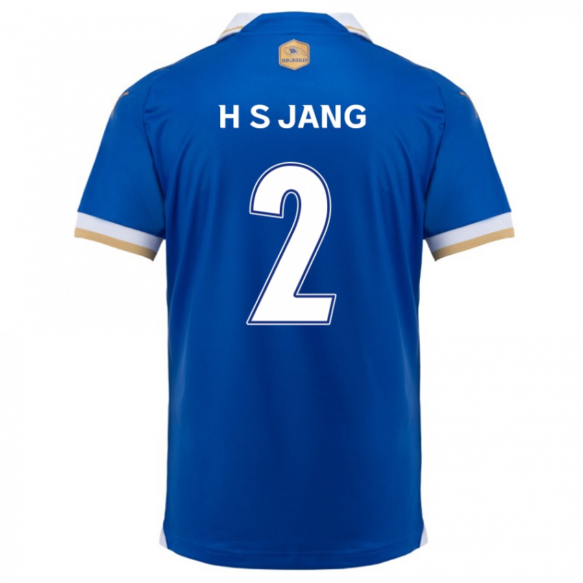 Kinderen Seok-Hwan Jang #2 Blauw Wit Thuisshirt Thuistenue 2024/25 T-Shirt