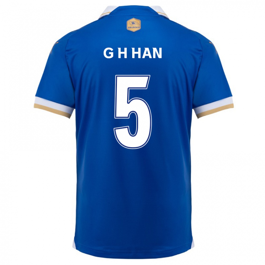 Kinderen Ho-Gang Han #5 Blauw Wit Thuisshirt Thuistenue 2024/25 T-Shirt