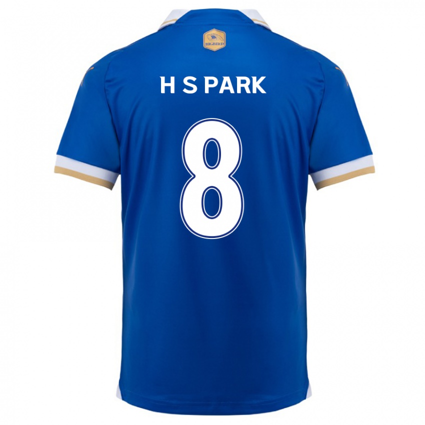 Kinderen Sang-Hyeok Park #8 Blauw Wit Thuisshirt Thuistenue 2024/25 T-Shirt